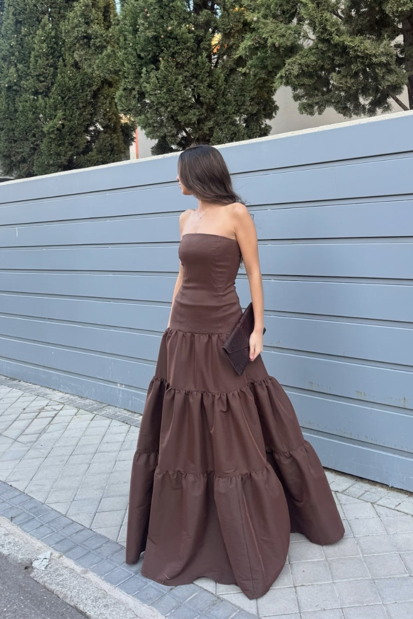 Brown Mada Dress